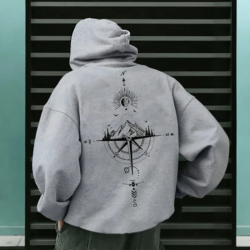 Men's hoodies, high-quality long-sleeved hooded