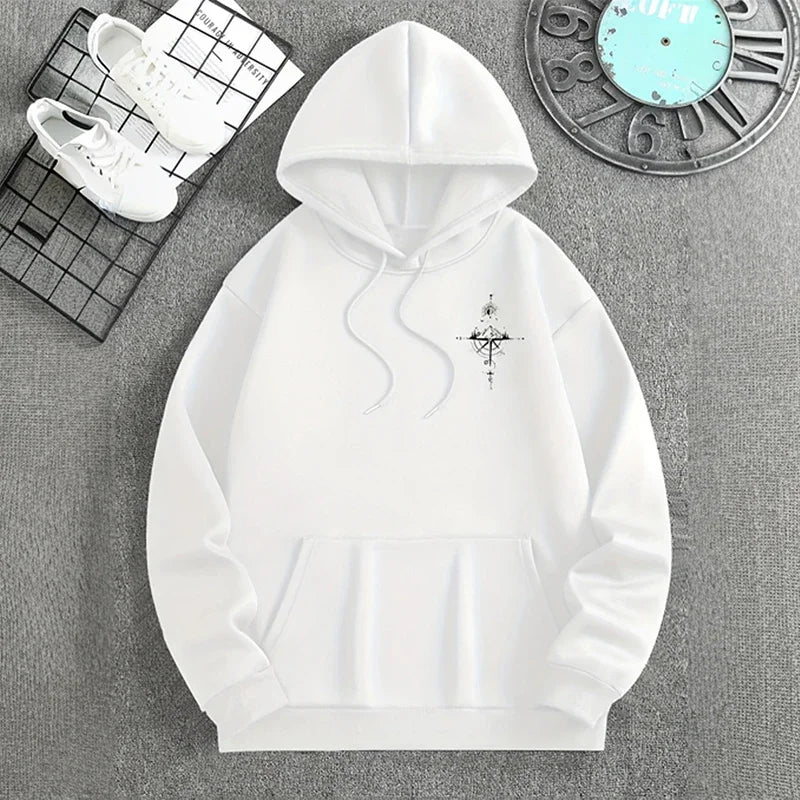 Men's hoodies, high-quality long-sleeved hooded